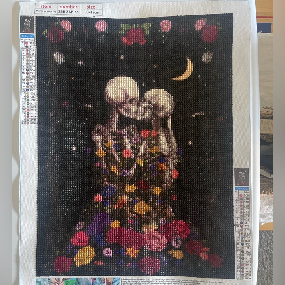 Finished Diamond Art.